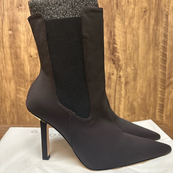 Good American Black Heeled Boots with Pointed Toe - Picture 2 of 5